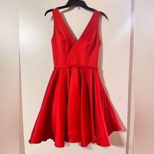 Red a-line prom/homecoming dress